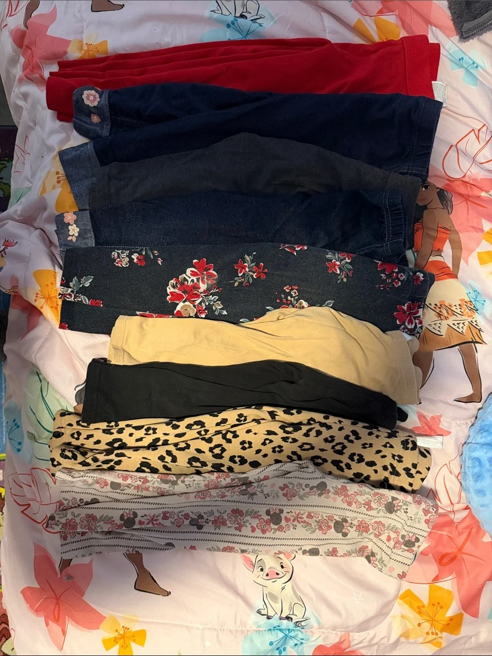 Size 3T/4T/4 Assorted Girls' Bottoms Pack